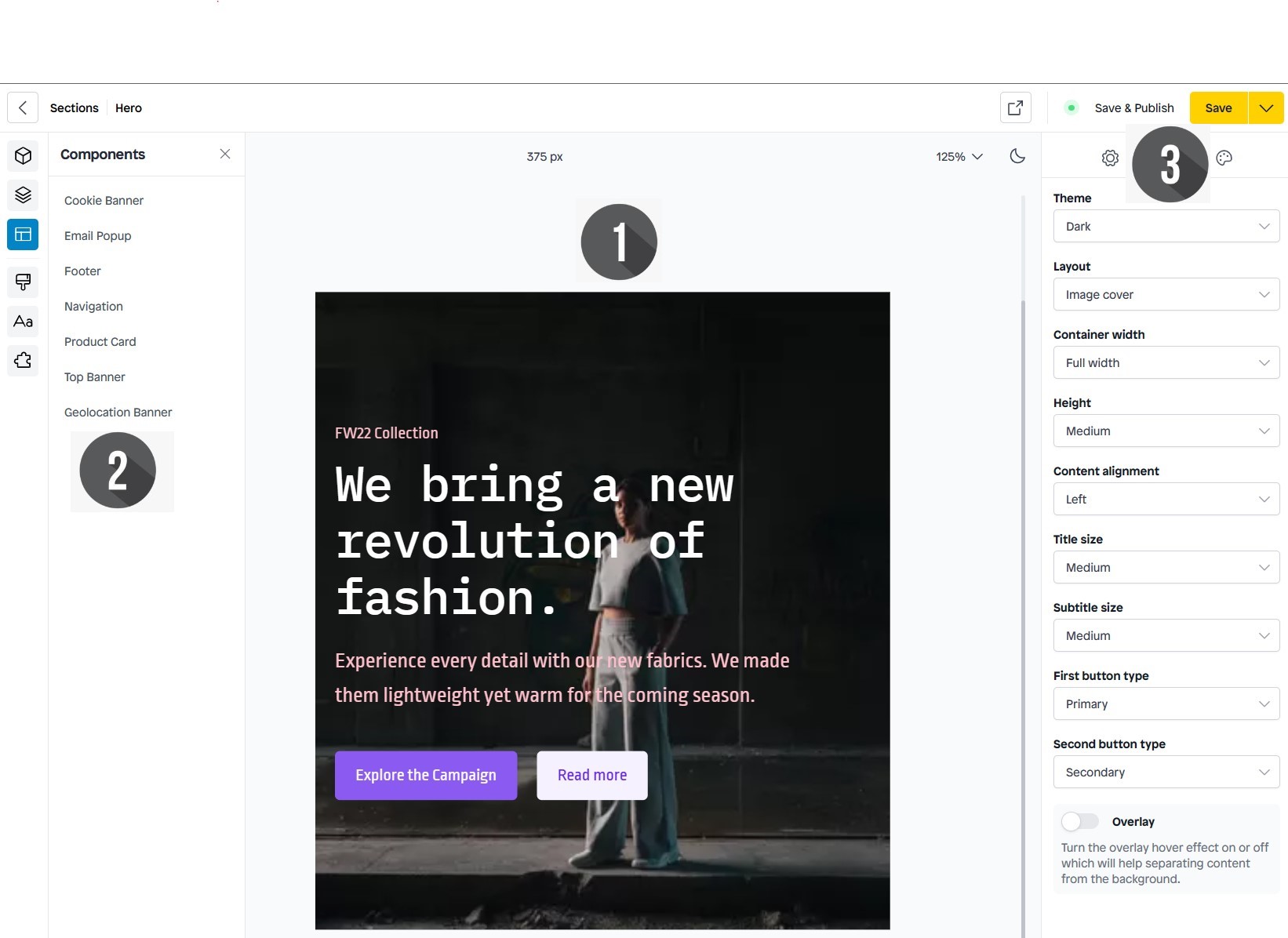 Customizer example